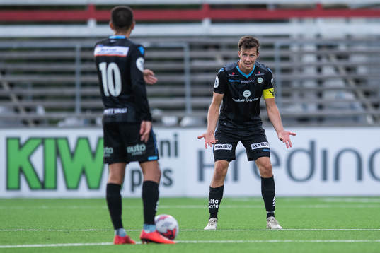 Niels Vorthoren of Sandnes Ulf reacts