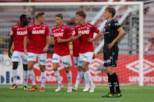 Herman Kleppa of Sandnes Ulf looks dejected