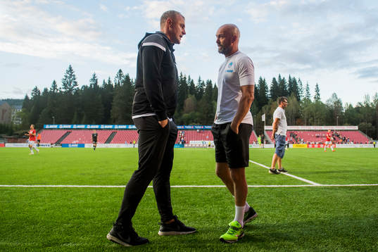 Bengt Sæternes, head coach of Sandnes Ulf, and Mark