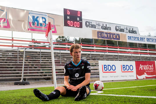 Vegard Østraat Erlien of Sandnes Ulf looks dejected