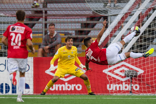 Niklas Castro of Kongsvinger scores 4-0