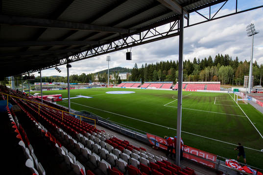 General view of Gjemselund Stadion