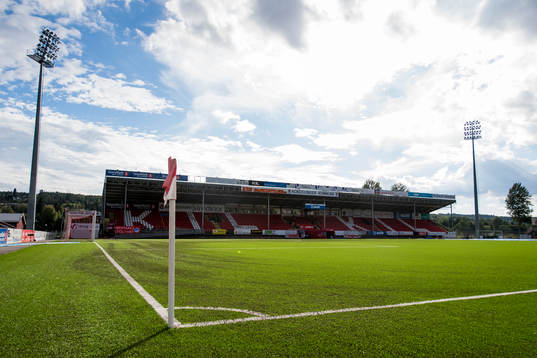 General view of Gjemselund Stadion