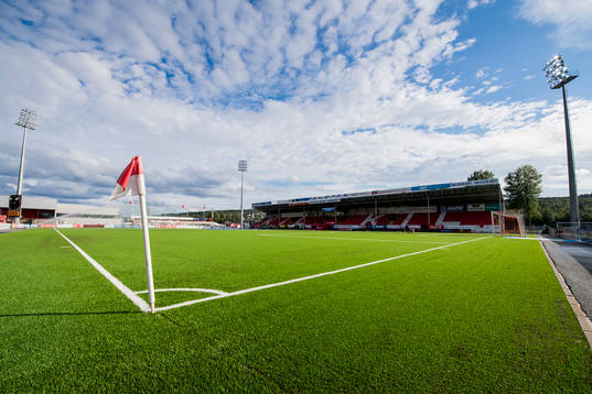 General view of Gjemselund Stadion