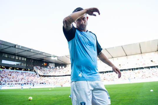 Behrang Safari of Malmö FF prior to the UEFA Champions