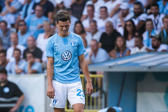 Marcus Antonsson of Malmö FF looks dejected