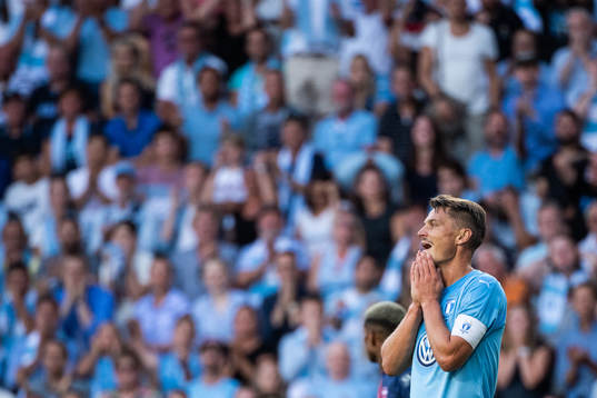 Markus Rosenberg of Malmö FF looks dejected