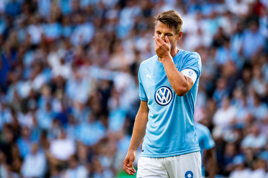 Markus Rosenberg of Malmö FF looks dejected