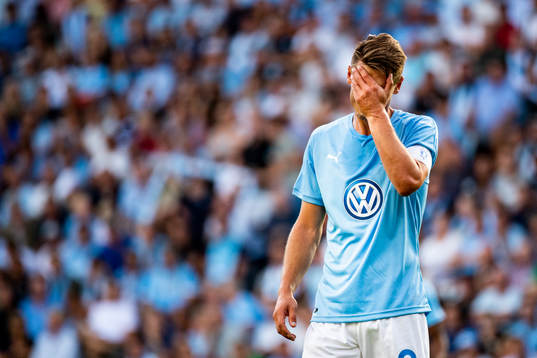 Markus Rosenberg of Malmö FF looks dejected