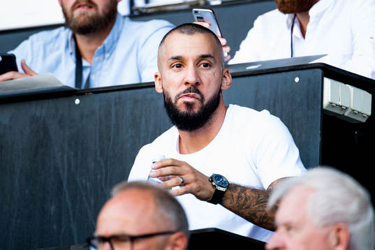 Guillermo Molins of Malmö FF in the stands
