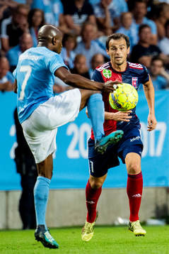 Fouad Bachirou of Malmö FF and Loic Nego of Vidi