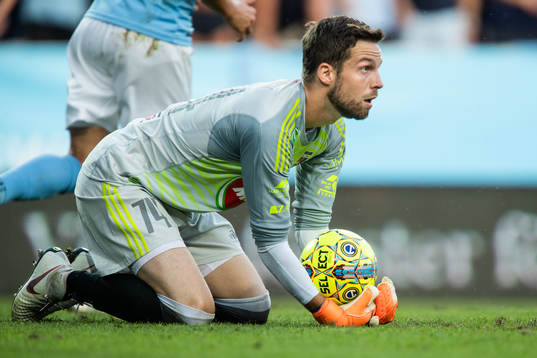 Goalkeeper Ádám Kovácsik of Vidi