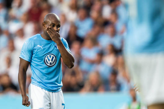 Fouad Bachirou of Malmö FF looks dejected