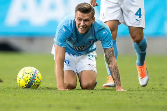 Arnór Ingvi Traustason of Malmö FF looks dejected