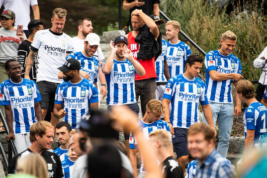 IFK Göteborgs spelare med bland annat Emil Salomonsson,