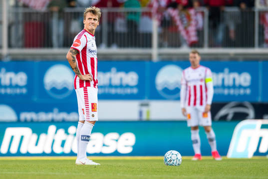 Runar Espejord of Tromsø  looks dejected