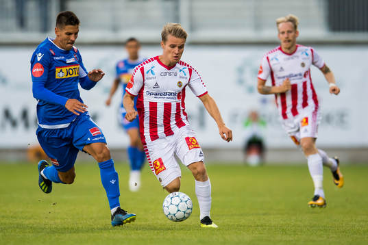Emil Palsson of Sandefjord and Mikael Nord Ingebrigtsen of