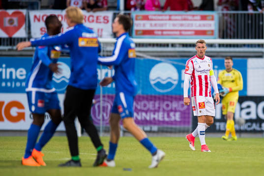 Magnar Ødegaard of Tromsø looks dejected