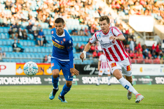 Emil Palsson of Sandefjord and Jostein Gundersen of Tromsø