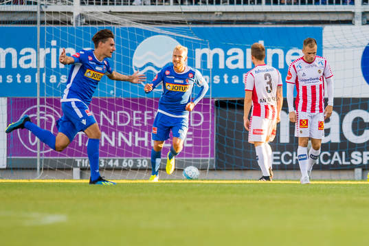 William Alibin Kurtovic of Sandefjord celebrates