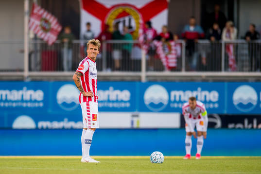 Runar Espejord of Tromsø looks dejected