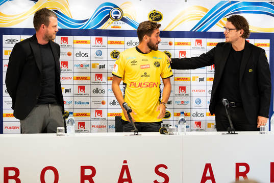 Elfsborgs manager Jimmy Thelin och klubbchef Stefan
