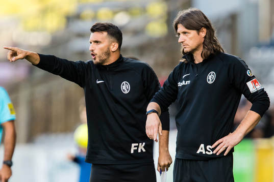 Landskronas assisterande tränare Fahrudin Karisik  och