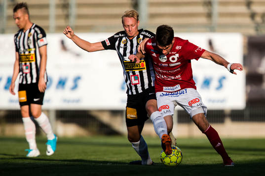 Landskronas Måns Ekvall och Degerfors Alexander Andersson