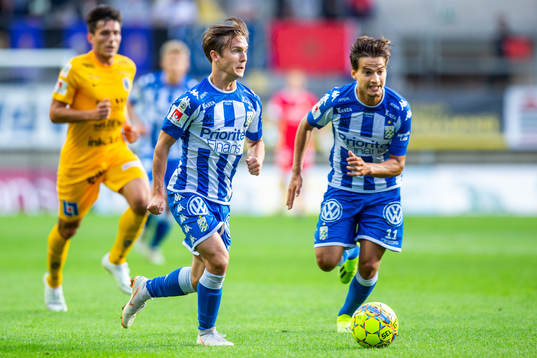 IFK Göteborgs Patrik Karlsson Lagemyr och Amin Affane
