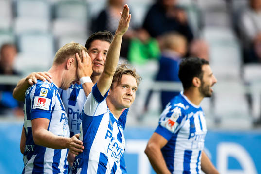IFK Göteborgs Patrik Karlsson Lagemyr jublar