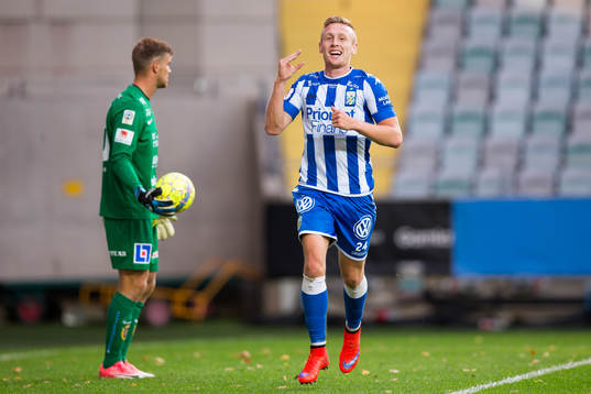 IFK Göteborgs Sebastian Ohlsson jublar
