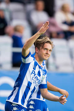 IFK Göteborgs Patrik Karlsson Lagemyr  jublar
