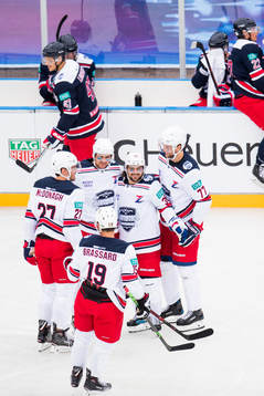 Mats Zuccarello of Team Zucca celebrates the 2-0 goal with