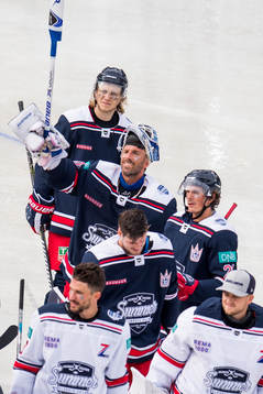 Goaltender Henrik Lundqvist of Team Henke