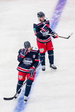 John Klingberg and Oliver Ekman-Larsson of Team Henke