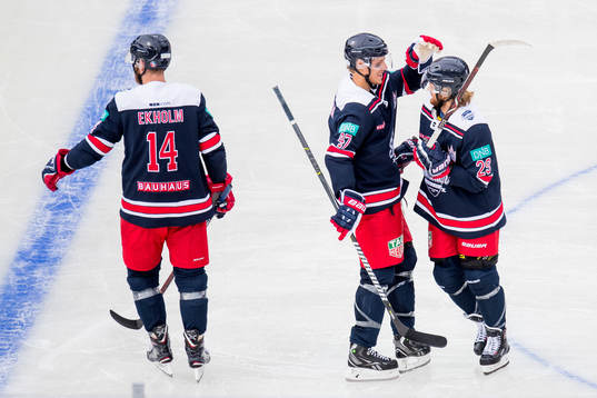 Mattias Ekholm, Hampus Lindholm and William Nylander of