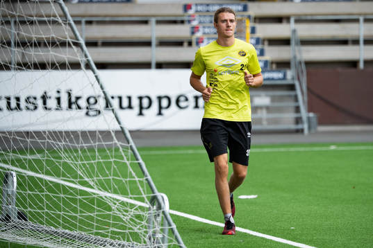 Christopher Mc Vey rehabtränar