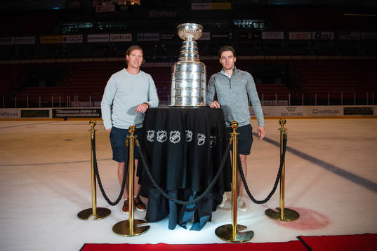 Washington Capitals Nicklas Bäckström och Christian Djoos