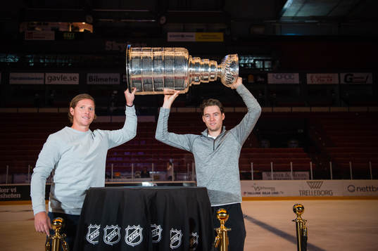 Washington Capitals Nicklas Bäckström och Christian Djoos