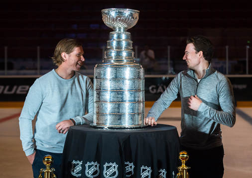 Washington Capitals Nicklas Bäckström och Christian Djoos