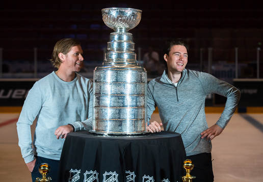 Washington Capitals Nicklas Bäckström och Christian Djoos