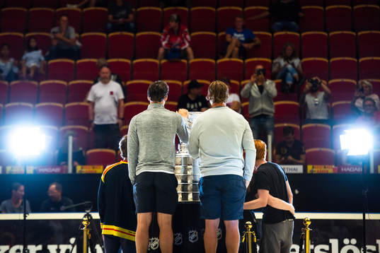 Washington Capitals Nicklas Bäckström och Christian Djoos