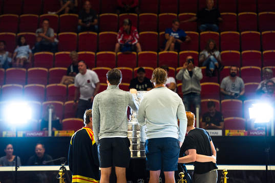 Washington Capitals Nicklas Bäckström och Christian Djoos