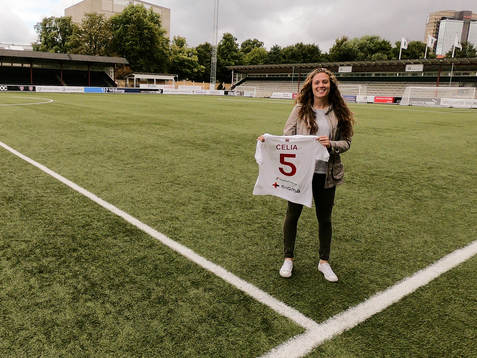 FC Rosengårds nyförvärv Celia Jimenez Delgado poserar