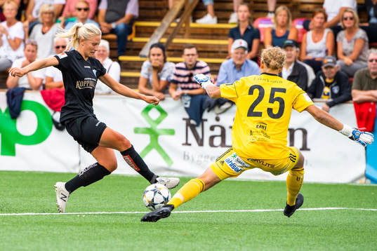 Göteborgs Rebecka Blomqvist och Piteås Cajsa Andersson