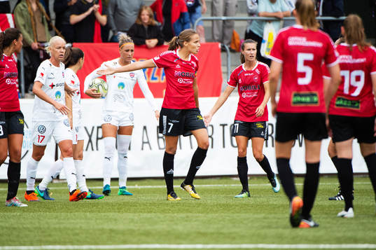 Limhamn Bunkeflos Anna Björk Kristjansdottir reagerar på