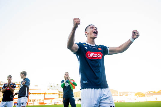 Markus Nakkim of Viking celebrates