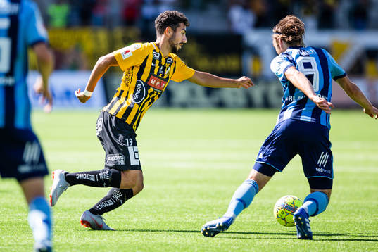 Häckens Daleho Irandust och Djurgårdens Kevin Walker