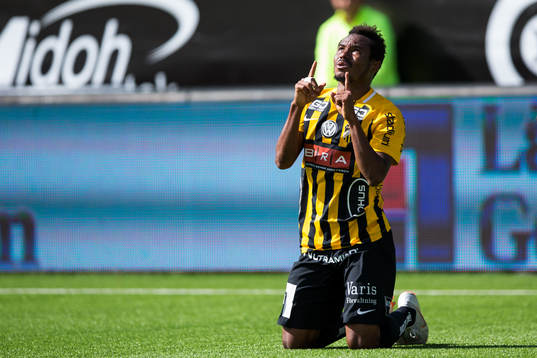 Häckens Nasiru Mohammed jublar