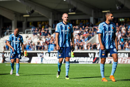Djurgårdens Nicklas Bärkroth, Marcus Danielson och Omar